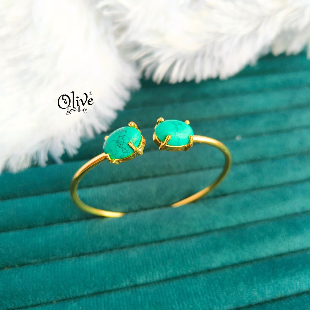 Natural Stones Kada - Claw Fitting - Finished Shape