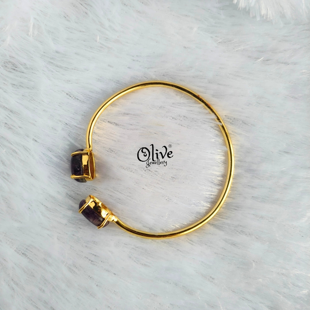 Natural Stones Kada - Claw Fitting - Finished Shape