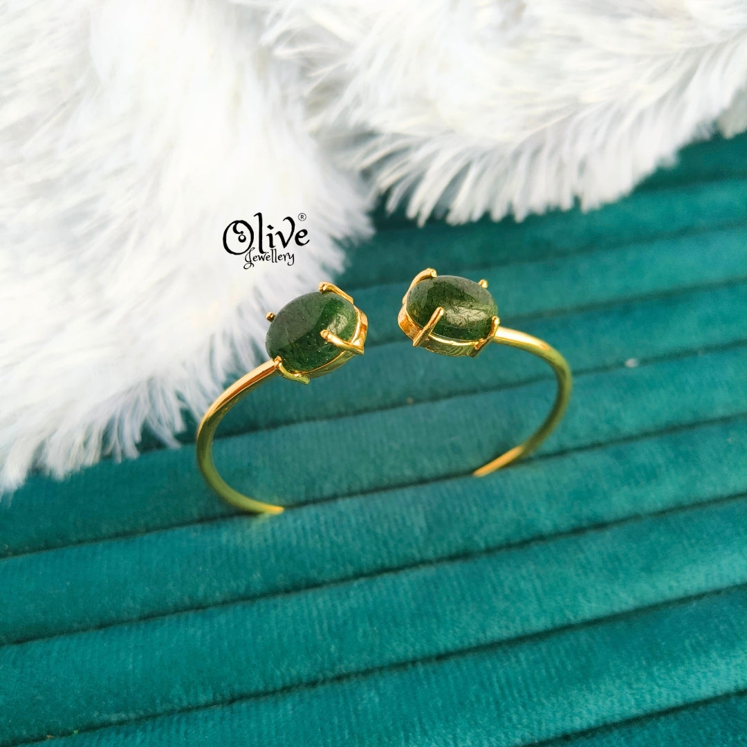 Natural Stones Kada - Claw Fitting - Finished Shape