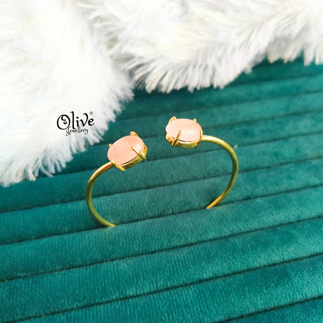 Natural Stones Kada - Claw Fitting - Finished Shape