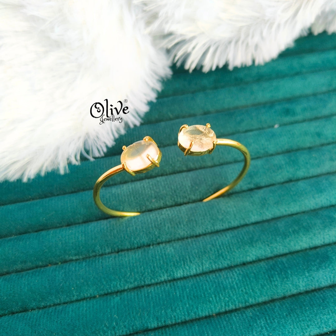 Natural Stones Kada - Claw Fitting - Finished Shape