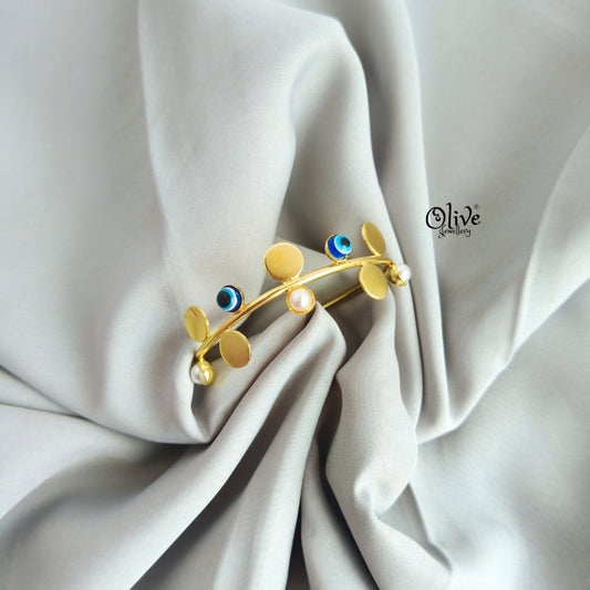 Natural Stone Kada - Collet Fitting - 222