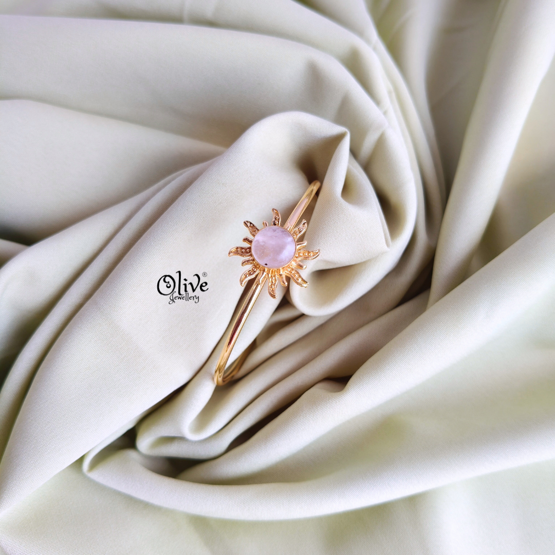 Natural Stone Kada - Collet Fitting - 223