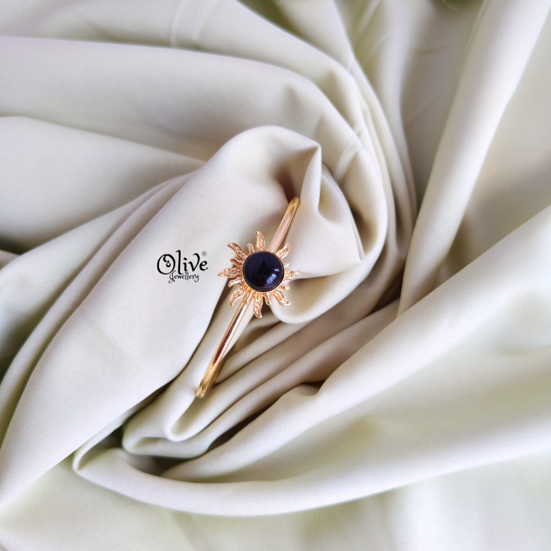 Natural Stone Kada - Collet Fitting - 223