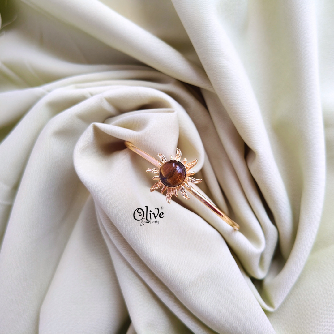 Natural Stone Kada - Collet Fitting - 223