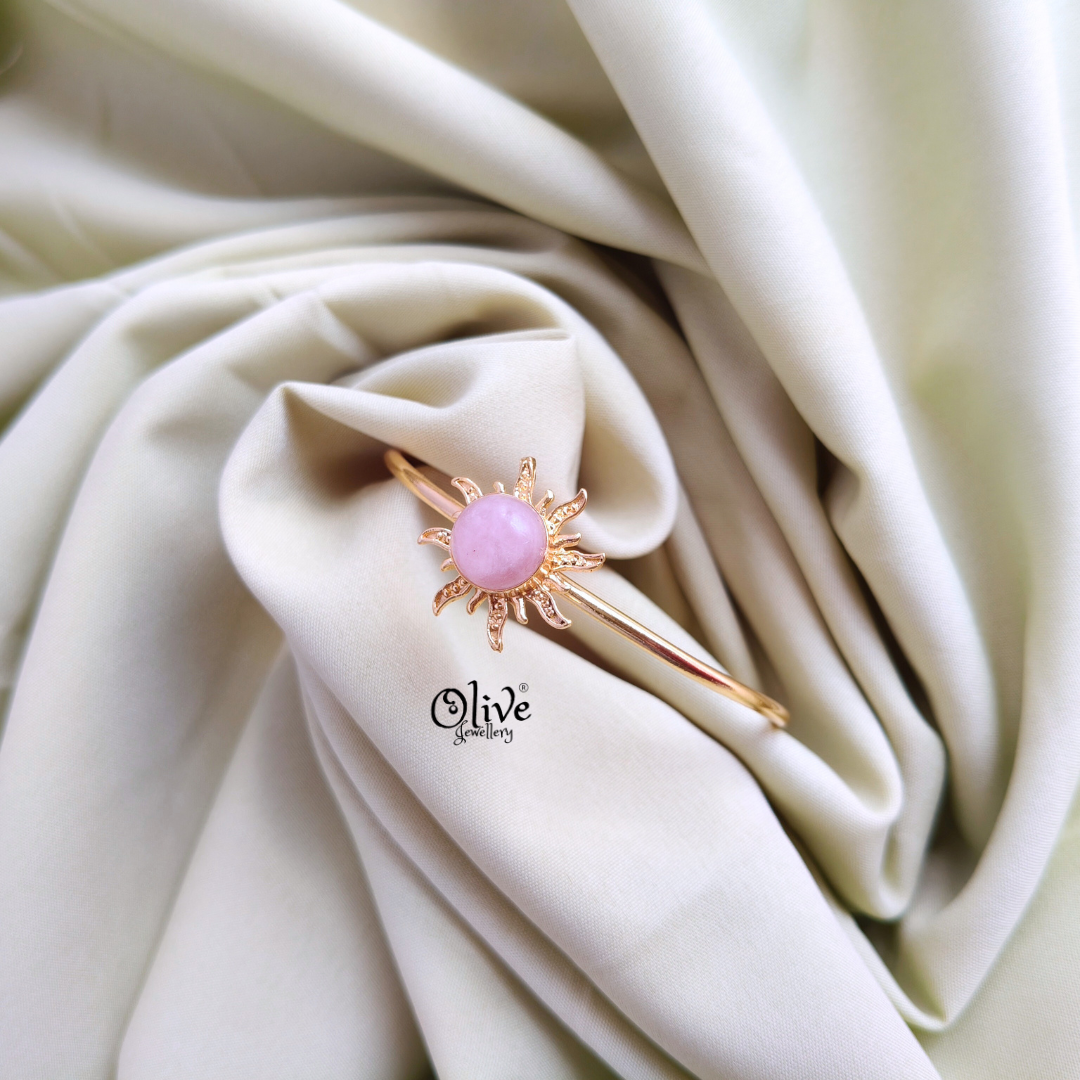 Natural Stone Kada - Collet Fitting - 223