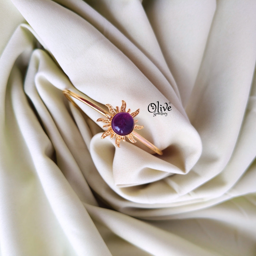 Natural Stone Kada - Collet Fitting - 223