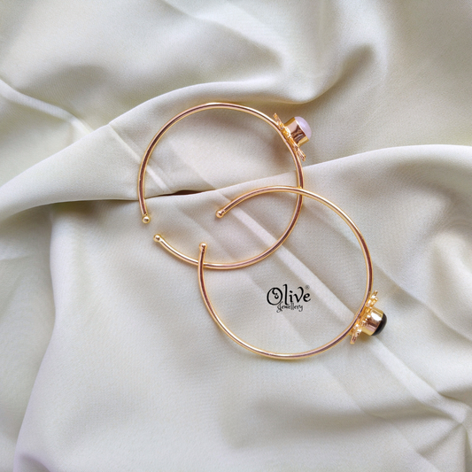 Natural Stone Kada - Collet Fitting - 223