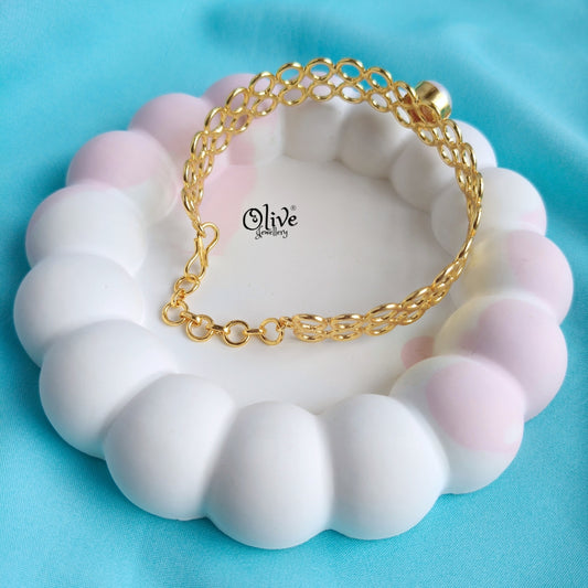 Fresh Water Pearl - Collet Fitting - Big Kada - Single Pearl - 230