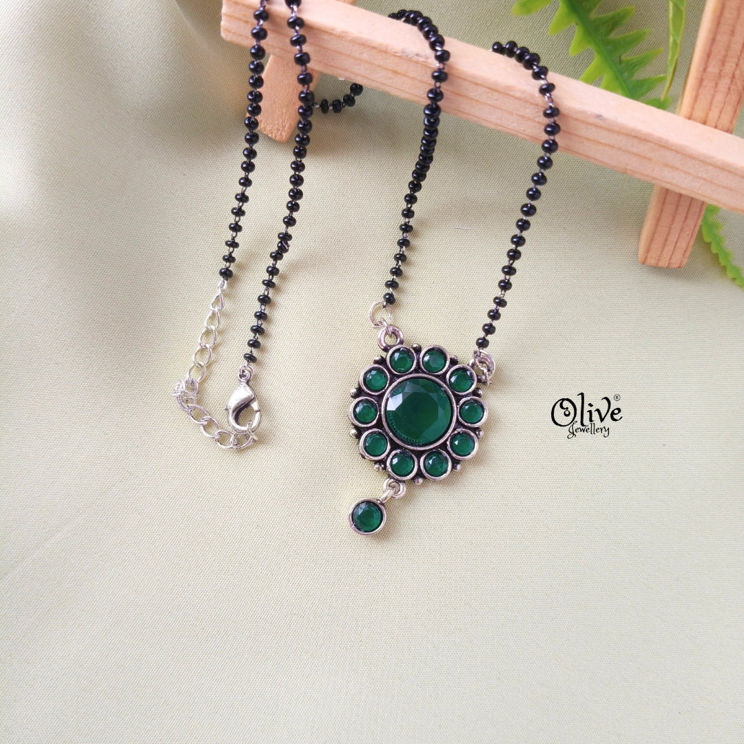 Oxidized Black Beads-184