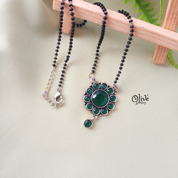 Oxidized Black Beads-184