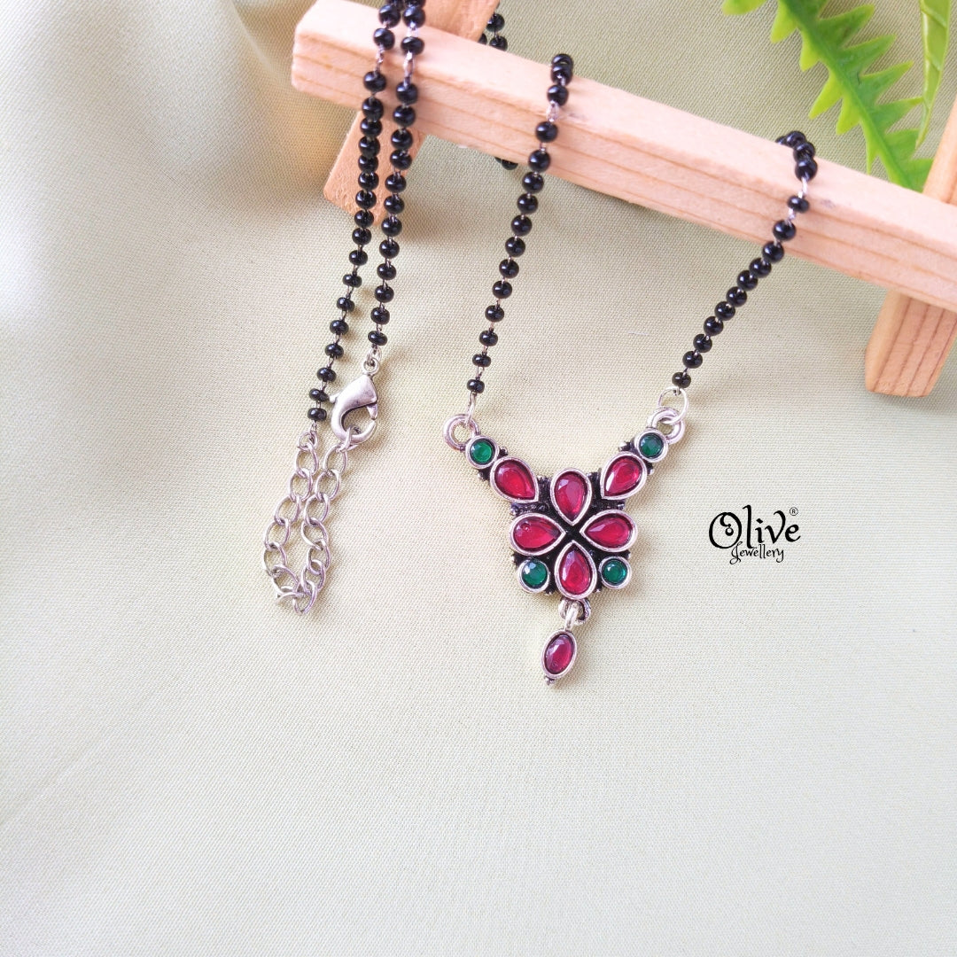 Oxidized Black Beads-193
