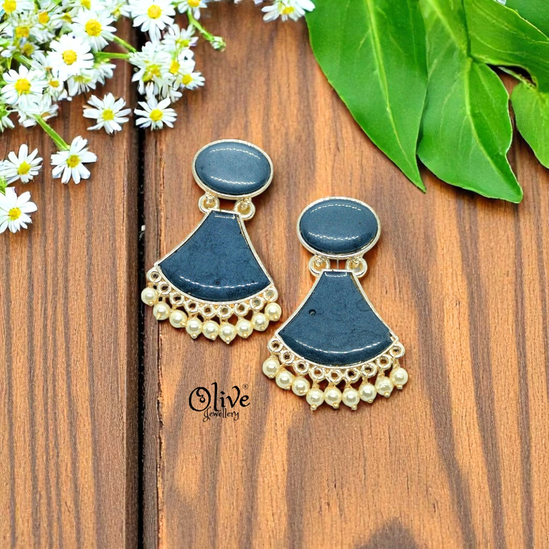 Oxidized Earrings - 11