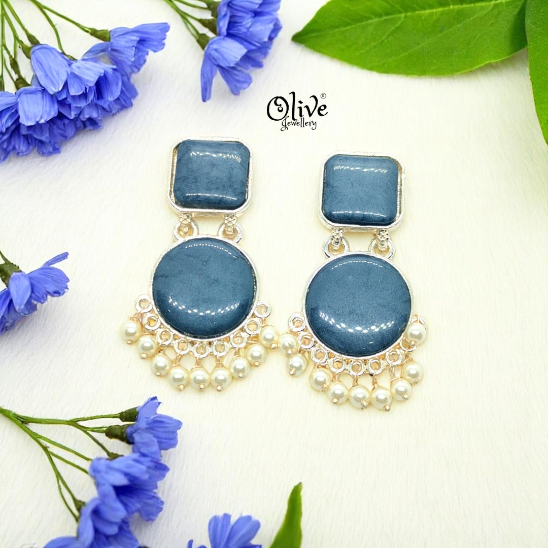 Oxidized Earrings - 27