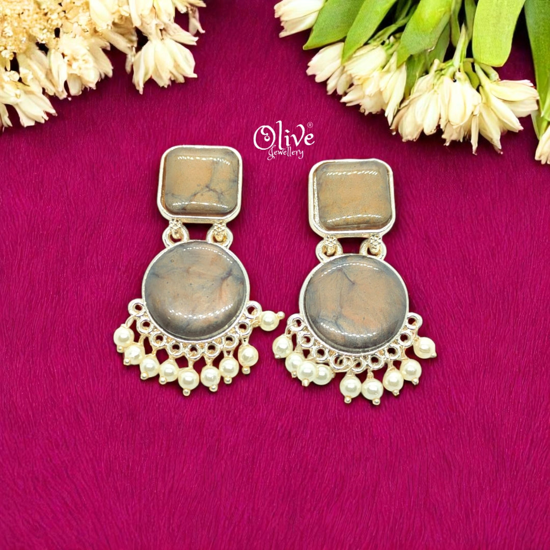 Oxidized Earrings - 27