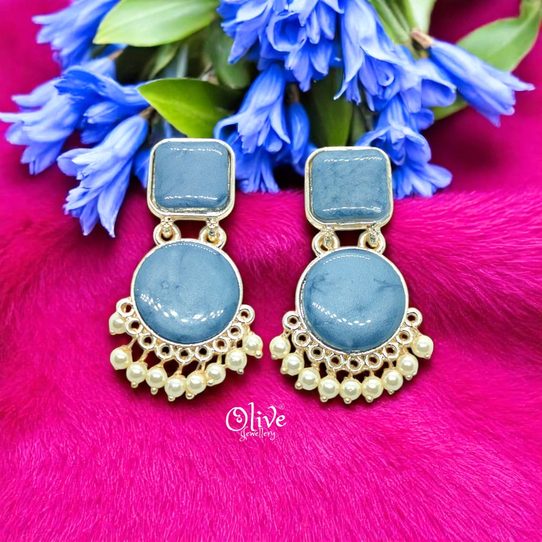 Oxidized Earrings - 27