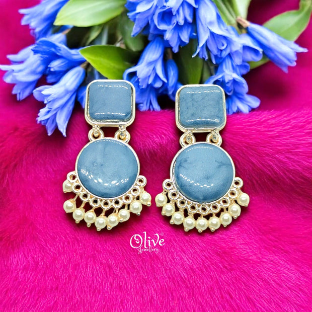 Oxidized Earrings - 27