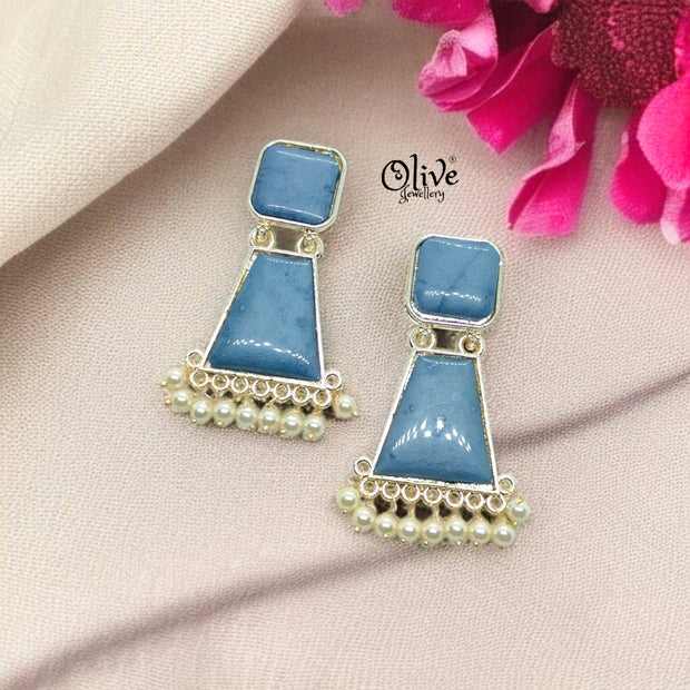 Oxidized Earrings - 37