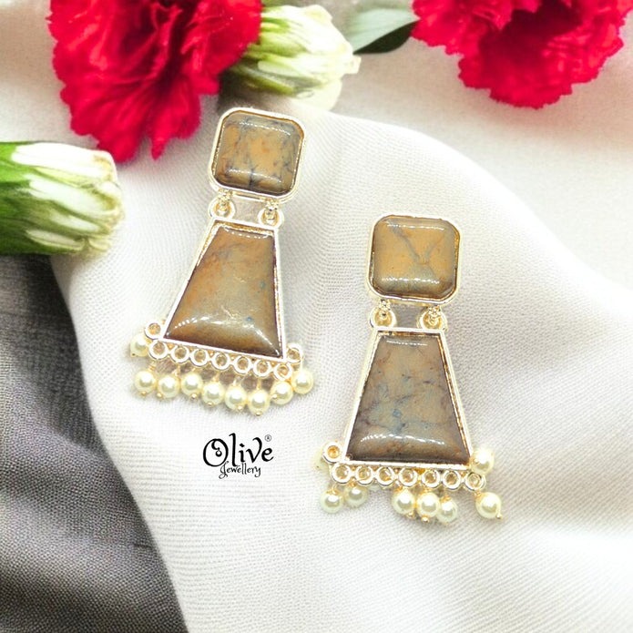 Oxidized Earrings - 37