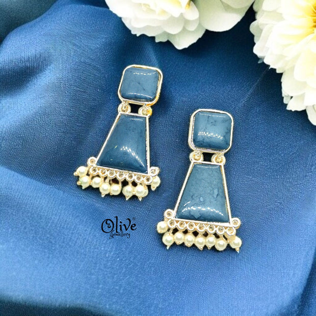 Oxidized Earrings - 37