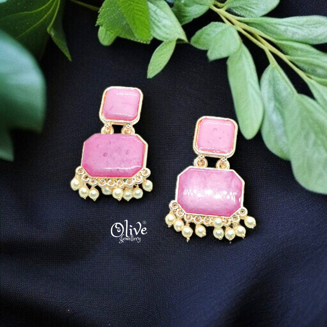 Oxidized Earrings - 48