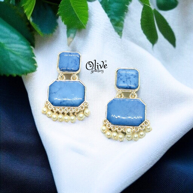 Oxidized Earrings - 48