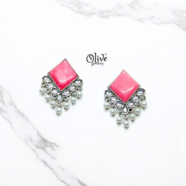Oxidized Earrings - 57