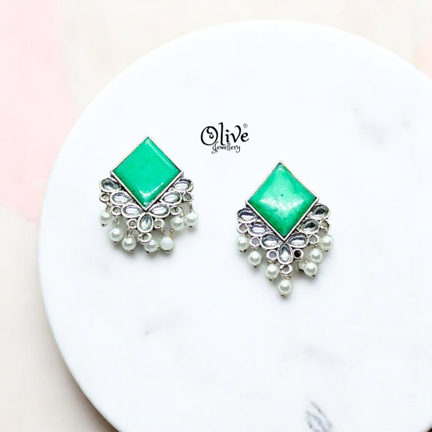 Oxidized Earrings - 57