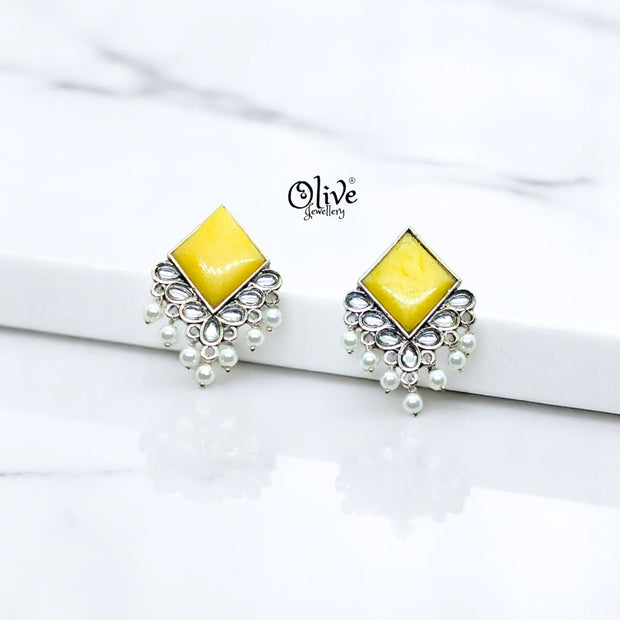 Oxidized Earrings - 57