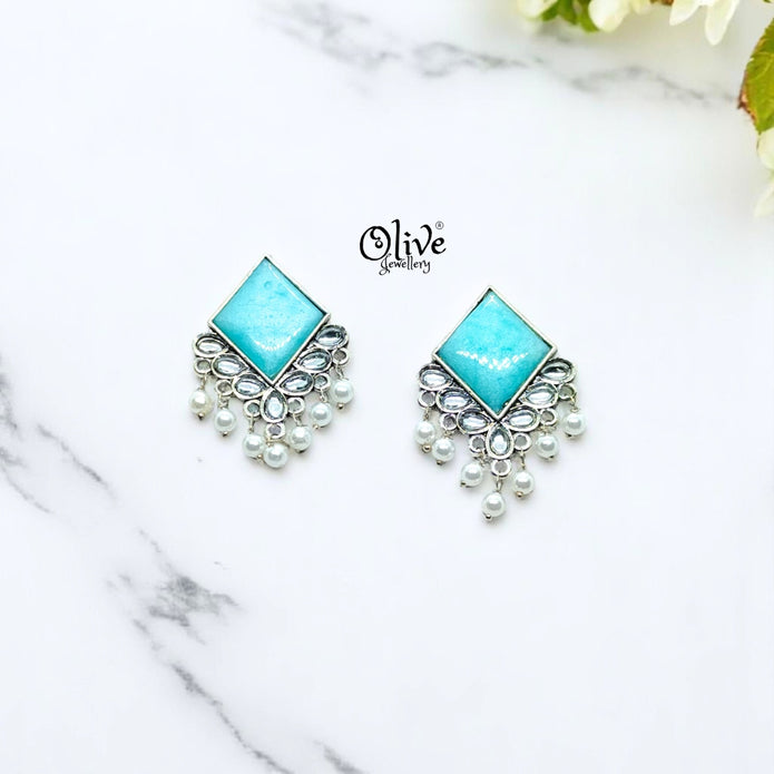 Oxidized Earrings - 57