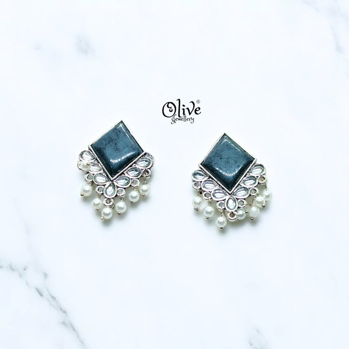 Oxidized Earrings - 57