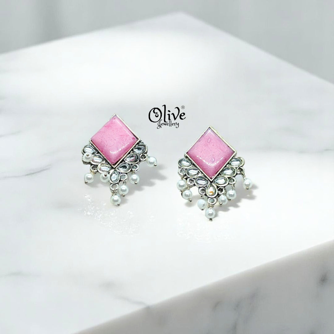 Oxidized Earrings - 57