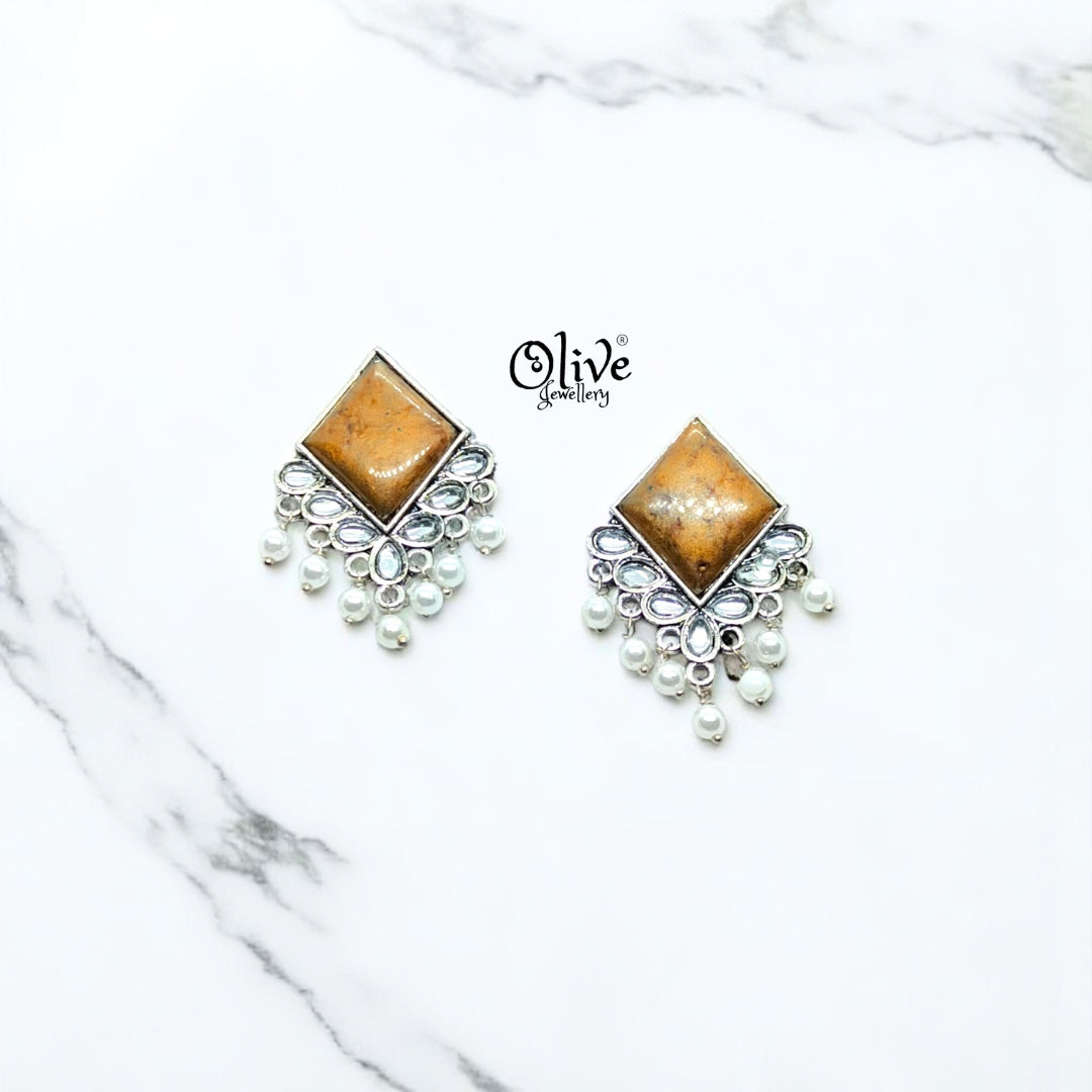 Oxidized Earrings - 57
