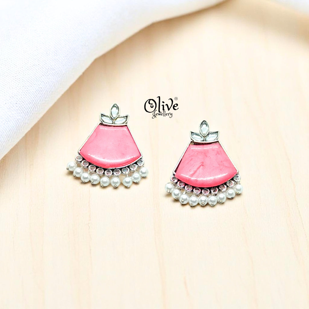 Oxidized Earrings - 68