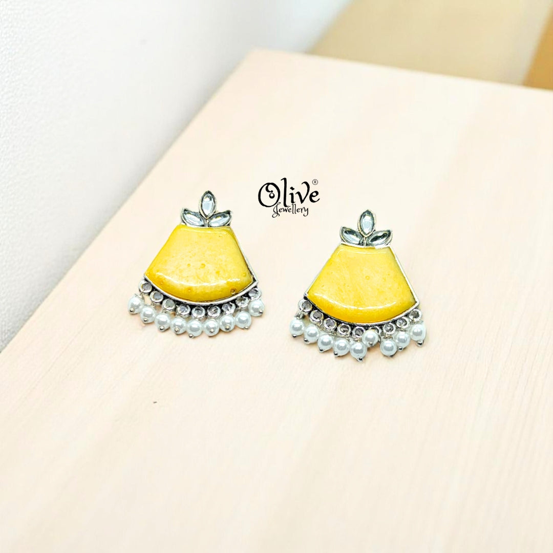 Oxidized Earrings - 68