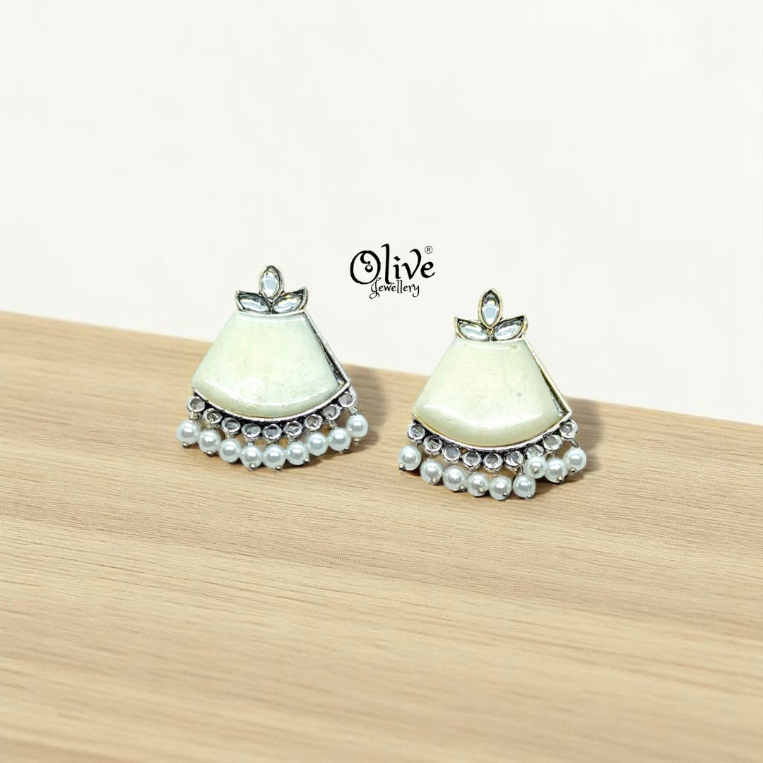 Oxidized Earrings - 68