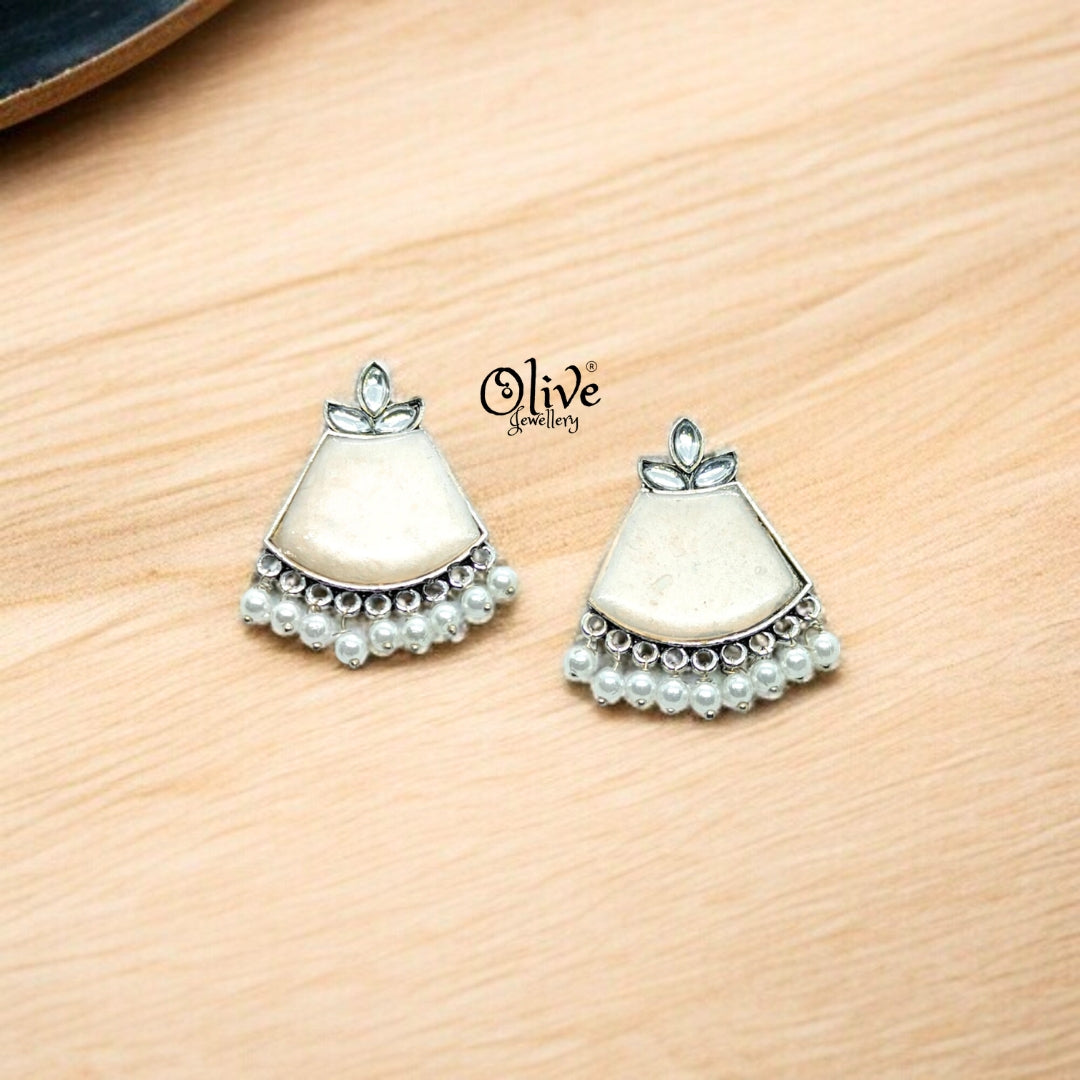 Oxidized Earrings - 68