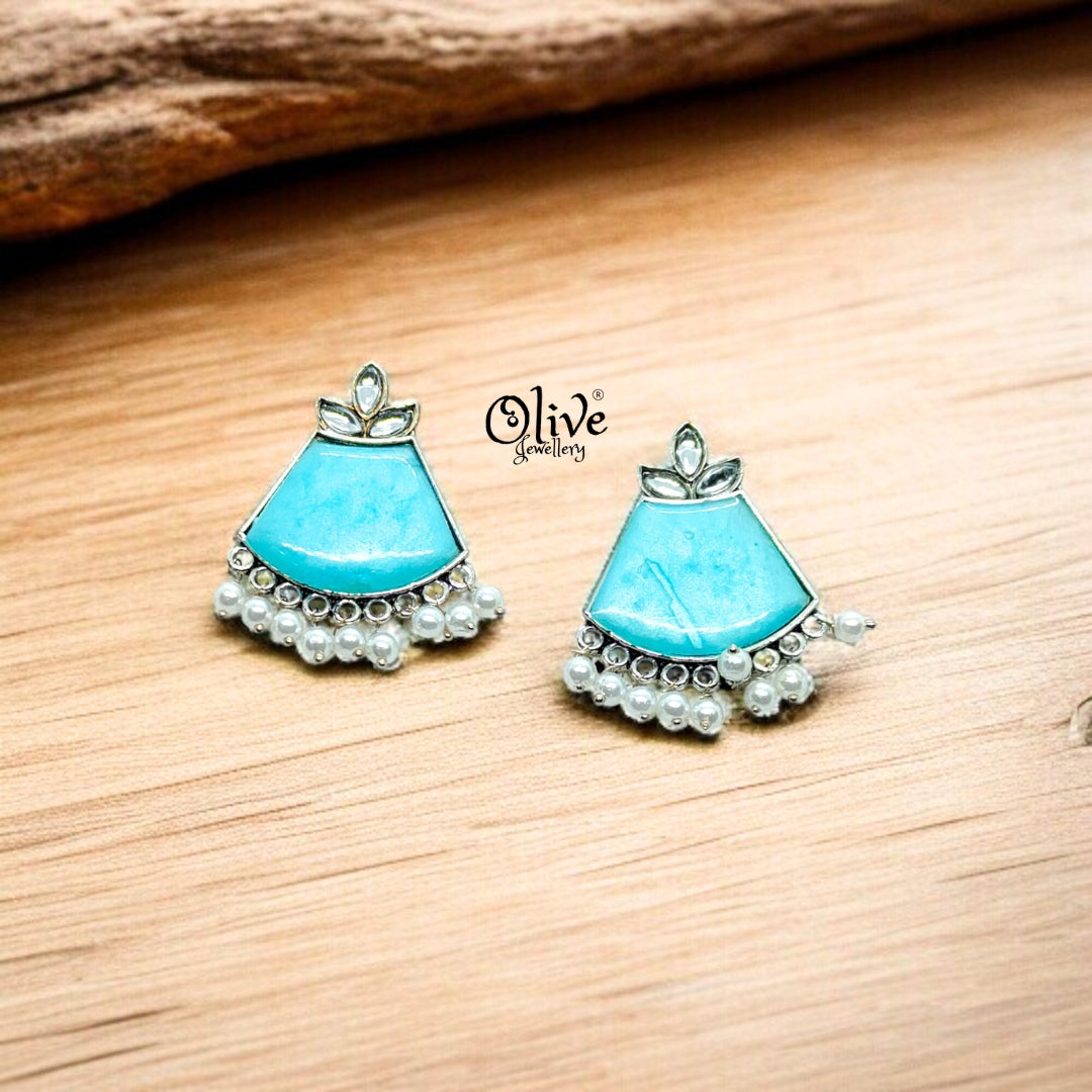 Oxidized Earrings - 68