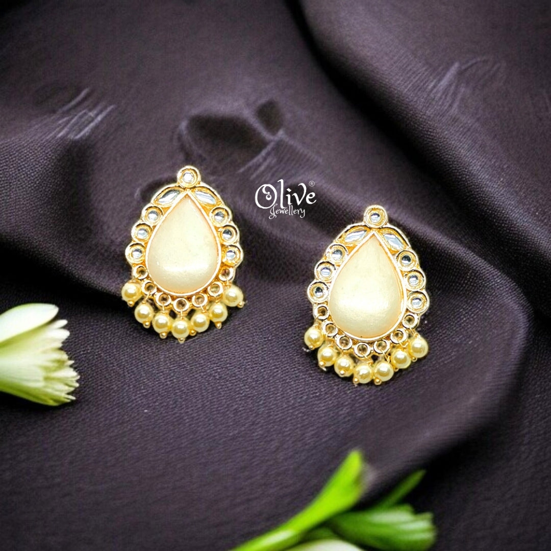 Oxidized Earrings - 79 (Gold Shade)