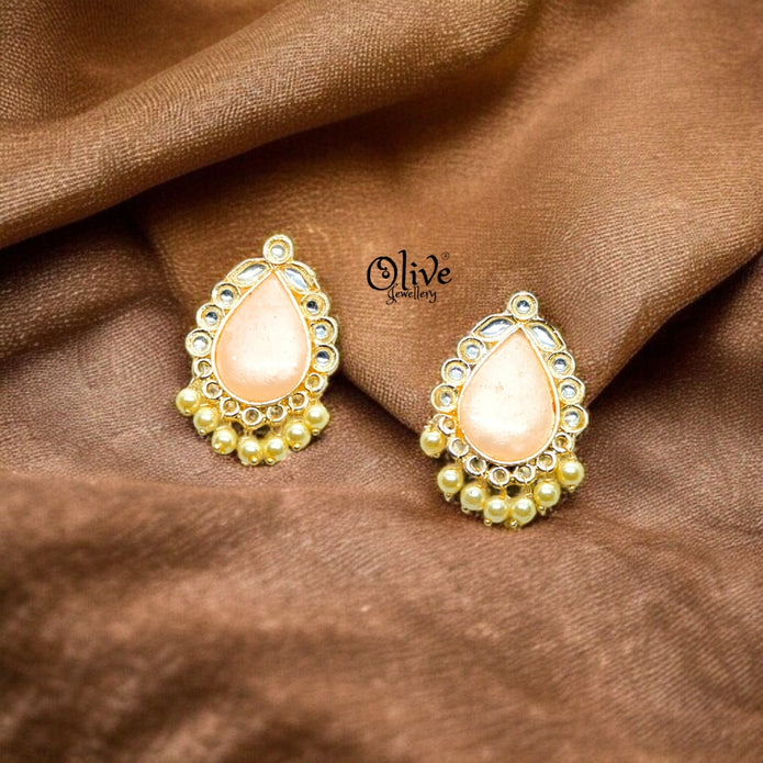 Oxidized Earrings - 79 (Gold Shade)