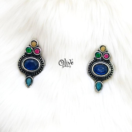 Oxidized Earrings - 104