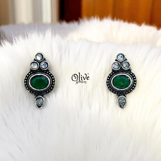 Oxidized Earrings - 104