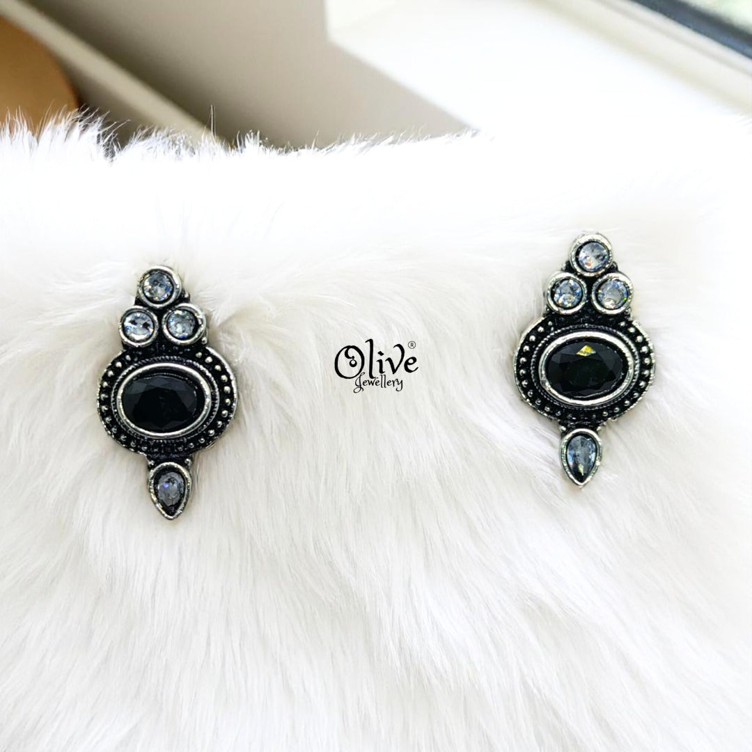 Oxidized Earrings - 104