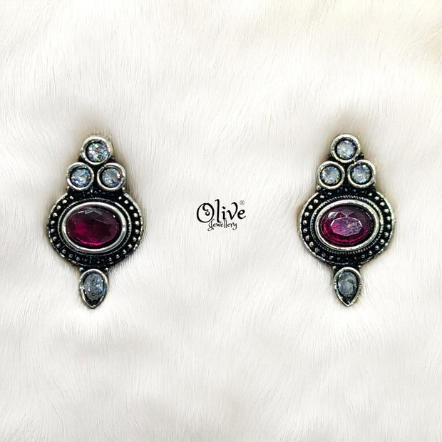 Oxidized Earrings - 104
