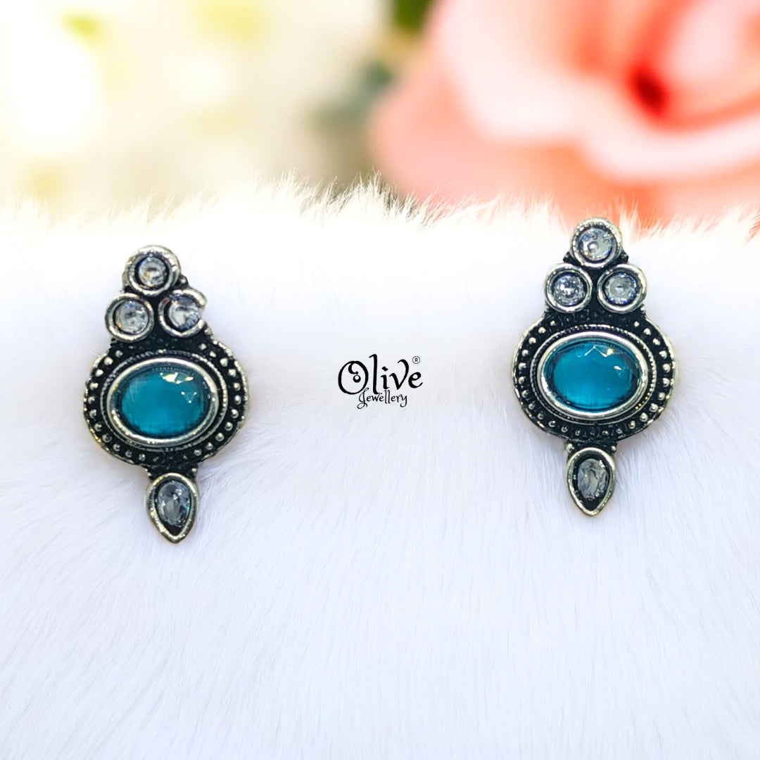 Oxidized Earrings - 104