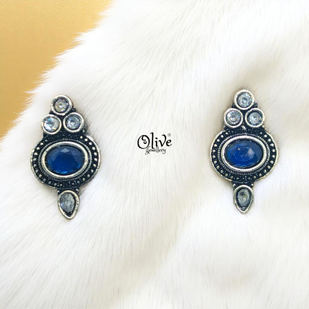 Oxidized Earrings - 104