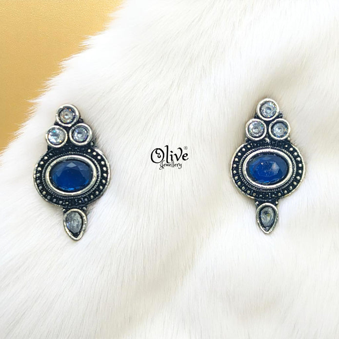 Oxidized Earrings - 104