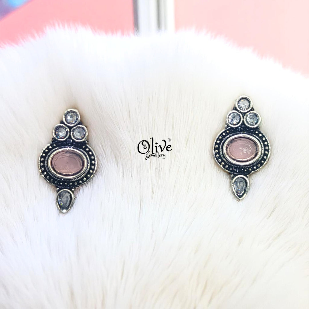 Oxidized Earrings - 104