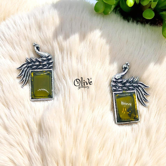 Oxidized Earrings - 116