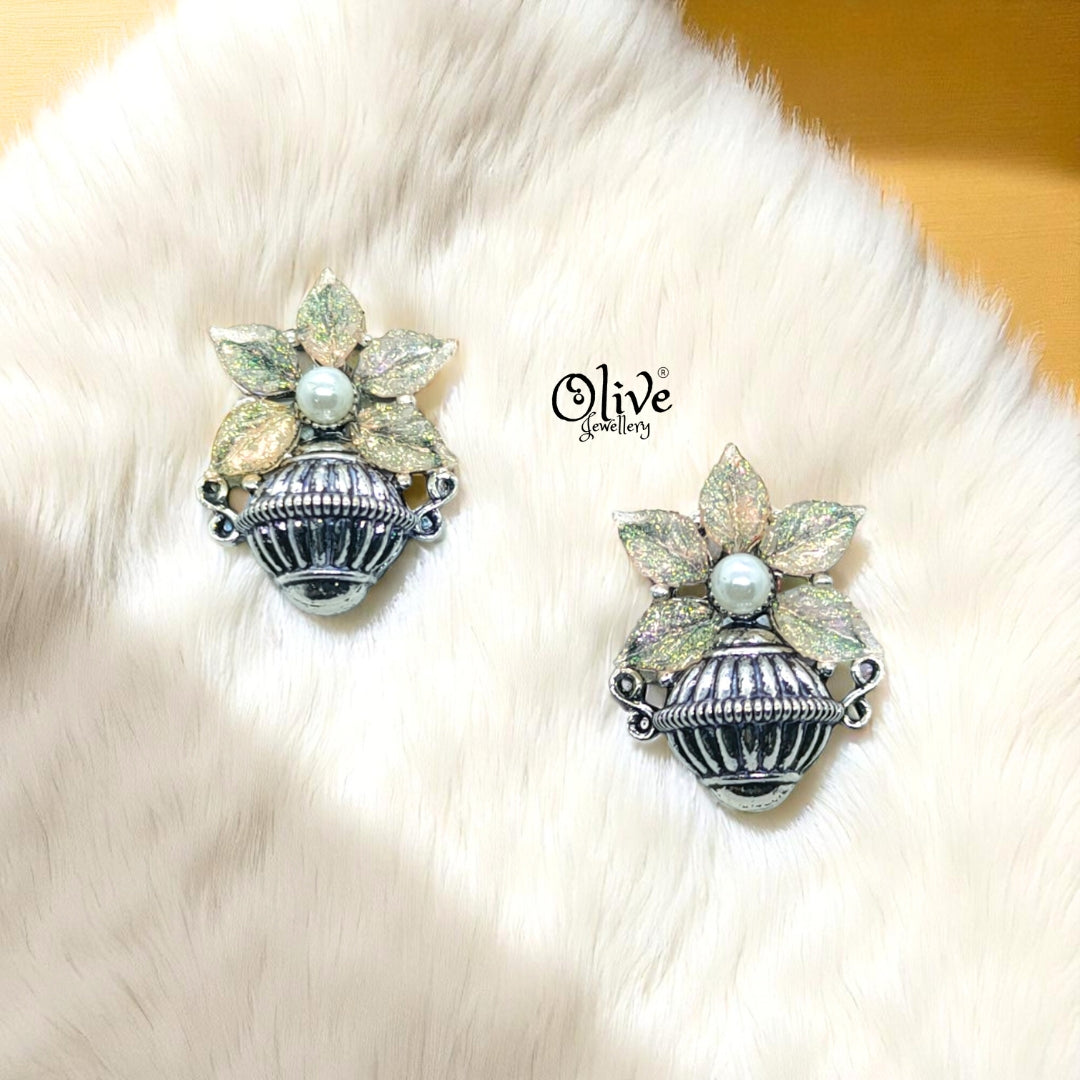 Oxidized Earrings - 126